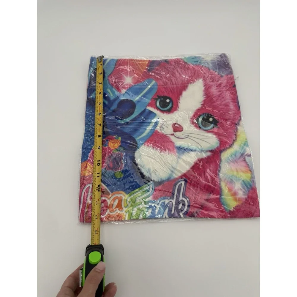 Lisa Frank Pink and White Kitten Accessory Canvas Handled Bag